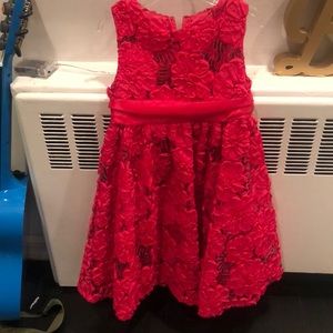 Party dress/girls size 5 hot pink